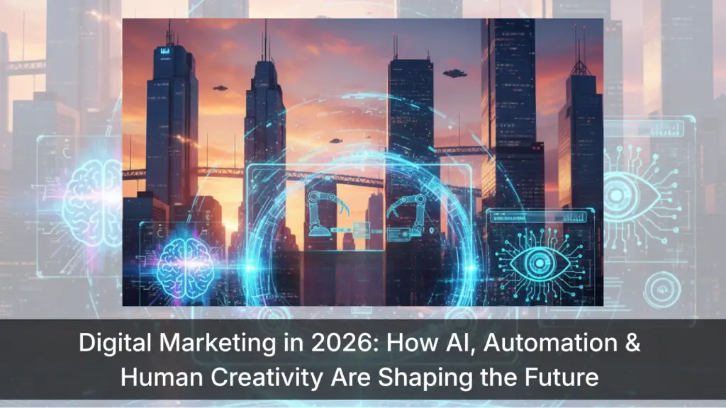 Digital Marketing in 2026: How AI, Automation & Human Creativity Are Shaping the Future